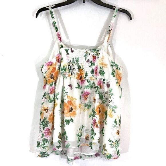 Torrid floral blousy tank size L - Picture 5 of 7